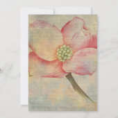 Pink Dogwood Flower Vrijgezellenfeest Kaart (Achterkant)