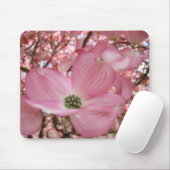 Pink DOGWOOD FLOWERS MUISMATTEN MOUSEPAD (Met muis)