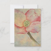 Pink Dogwood RSVP Kaartje (Achterkant)