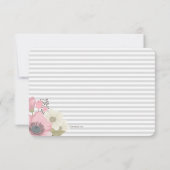 Pink Dogwood Save the Date aangekondigd Kaart (Achterkant)