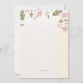 Pink Dogwoods Religieuze uitnodiging (Achterkant)