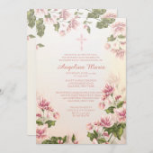 Pink Dogwoods Religieuze uitnodiging (Voorkant / Achterkant)