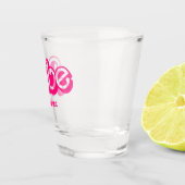 Pink Doll Fancy en Fabulous Bachelorette Party Shot Glas (Rechts)