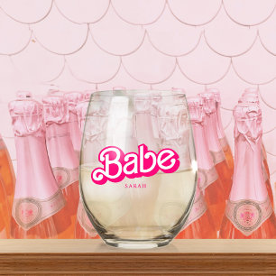 Pink Doll Fancy en Fabulous Bachelorette Party Wijnglas Zonder Voet
