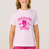 Pink Doll Verjaardag Meisje T-shirt, Schattigee Ki T-shirt (Voorkant)