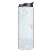 Pink Dolphin Personalized Thermal Tumbler Thermosbeker (Gedraaid links)