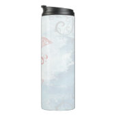 Pink Dolphin Personalized Thermal Tumbler Thermosbeker (Geroteerd rechts)