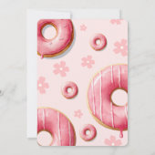 Pink Donut Baby shower voor meisjes Kaart (Achterkant)