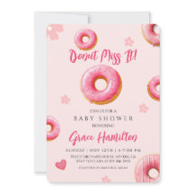 Pink Donut Baby shower voor meisjes