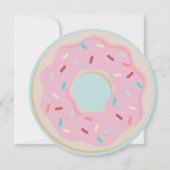 PINK DONUT BIRTHDAY INVITATIE KAART (Voorkant)