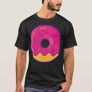 PINK DONUT COMIC STIYLE animal pirate verjaardag T-shirt
