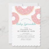 Pink Donut Drive-by Baby Sprinkle Shower Kaart (Voorkant)
