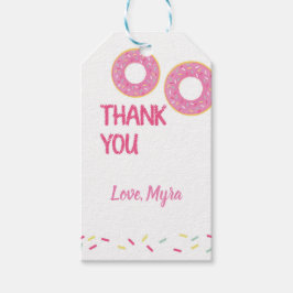 Pink Donut Gift Label Cadeaulabel