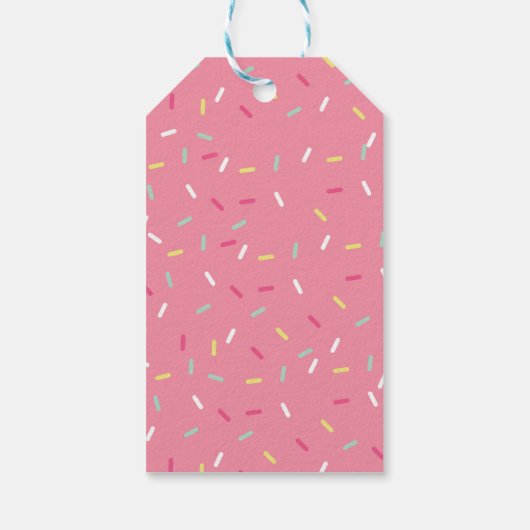 Pink Donut Gift Label Cadeaulabel (Achterkant)