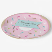 PINK DONUT PAPIEREN BORDJE (Gekanteld)