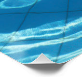 Pink Donut Pool Float in Crystal Blue Water Perfect Poster (Hoek)