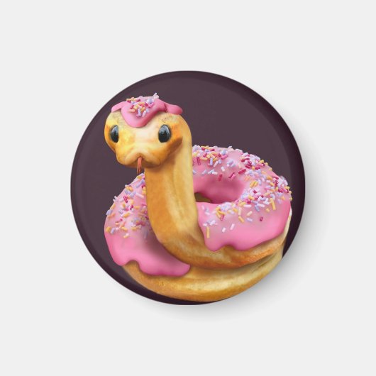 Pink Donut Snake Magneet (Voorkant)