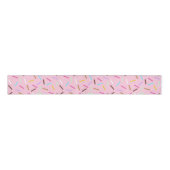 Pink Donut Sprinkles Print Ribbon Grosgrain Lint (Voorkant)