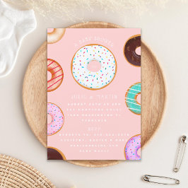 Pink Donuts-Baby shower Kaart