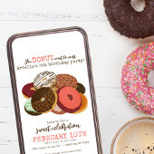 Pink Donuts verjaardagsfeestje Kaart