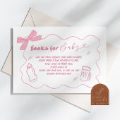 Pink Doodle Baby gaat boeken brouwen voor Baby Informatiekaartje