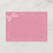 Pink Doodle Baby gaat boeken brouwen voor Baby Informatiekaartje (Achterkant)