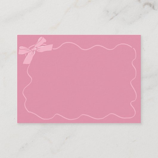 Pink Doodle Baby gaat boeken brouwen voor Baby Informatiekaartje (Achterkant)