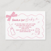 Pink Doodle Baby gaat boeken brouwen voor Baby Informatiekaartje (Voorkant)