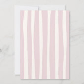 Pink Doodle Wavy Lijst Wedding Save The Date (Achterkant)