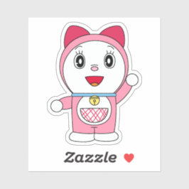Pink Dorami Doraemon Anime Fanart Sticker