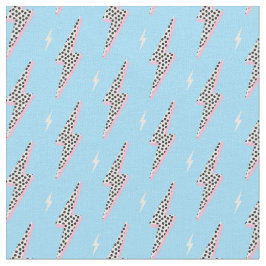 Pink dot lightning bolt stof