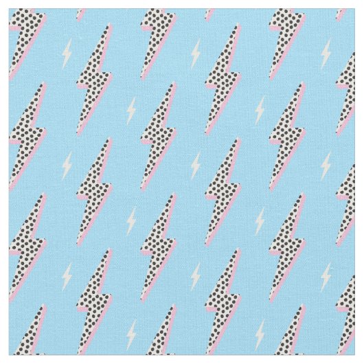 Pink dot lightning bolt  stof (Close Up)