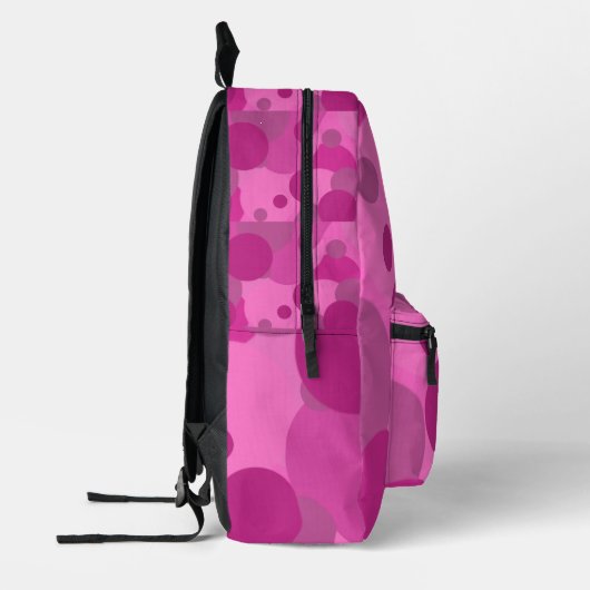 Pink dots backpack bedrukte rugzak (Links)