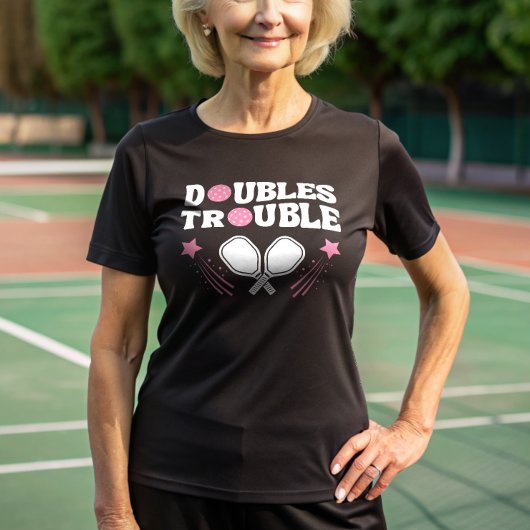 Pink Doubles Problemen Pickleball Partner Toernooi T-shirt