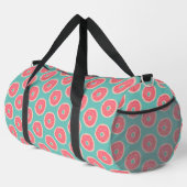 Pink Doughnut with Sprinkles Pattern on Aqua Blue Plunjezak (Rechterhoek)