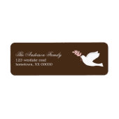 Pink Dove Adresetiketten Etiket (Voorkant)