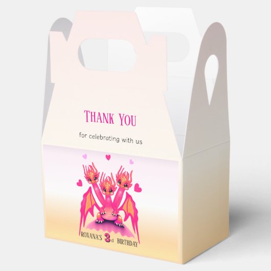 Pink dragon  bedankdoosjes (Geopend)