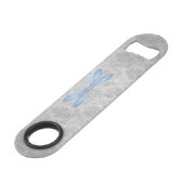 Pink Dragonfly Damask Speed Flessenopener (Achterkant Gekanteld)