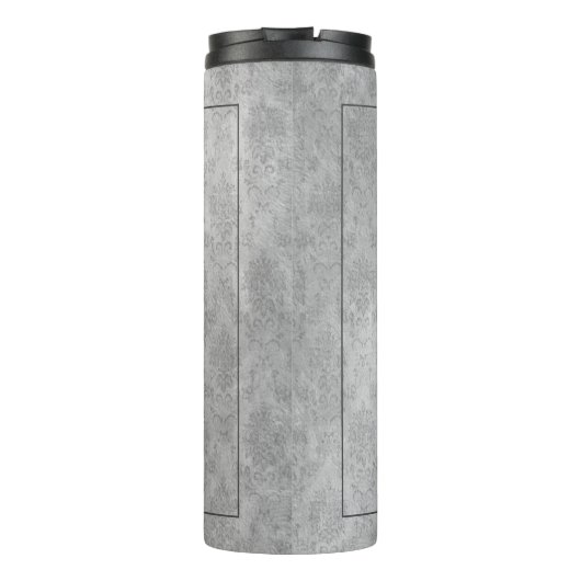 Pink Dragonfly Damask Thermosbeker (Achterkant)