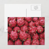 Pink Dragonfruit gestapeld samen Briefkaart (Voorkant / Achterkant)