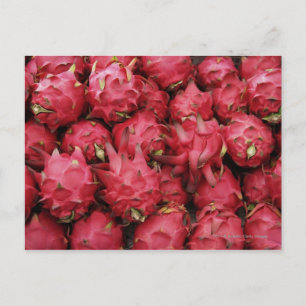 Pink Dragonfruit gestapeld samen Briefkaart