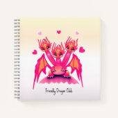 Pink dragons notitieboek (Voorkant)