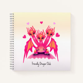 Pink dragons notitieboek