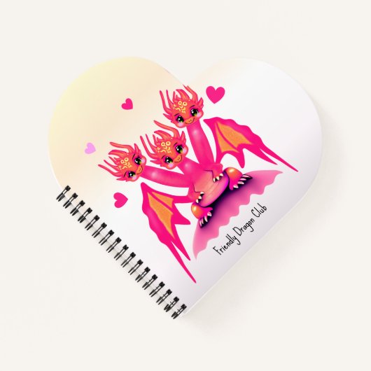 Pink dragons notitieboek (Voorkant)