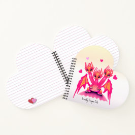 Pink dragons notitieboek