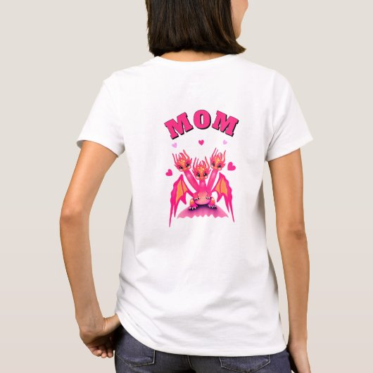 Pink dragons T-Shirt (Achterkant)