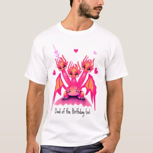 Pink dragons T-Shirt (Voorkant)