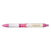 Pink dragons zwarte inkt pen (Voorkant)