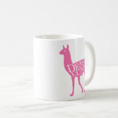 Pink Drama Llama Koffiemok (Voorkant rechts)