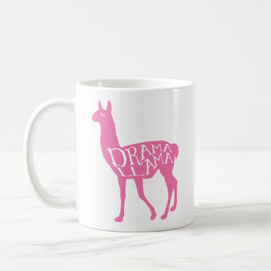 Pink Drama Llama Koffiemok (Links)